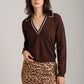 MONK & LOU - Rochelle Longsleeve Polo Sweater - 