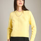 MONK & LOU - Roni Boucle V-neck Pullover Sweater - 