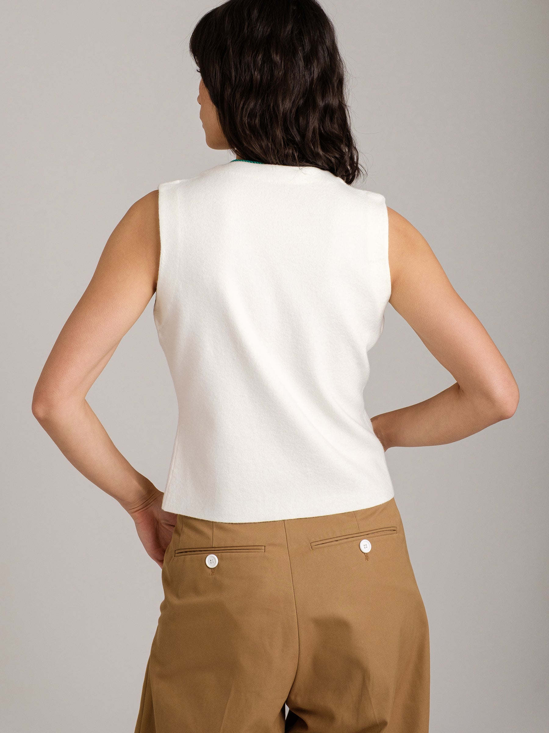 MONK & LOU - Rosalyn Knitted Vest - 