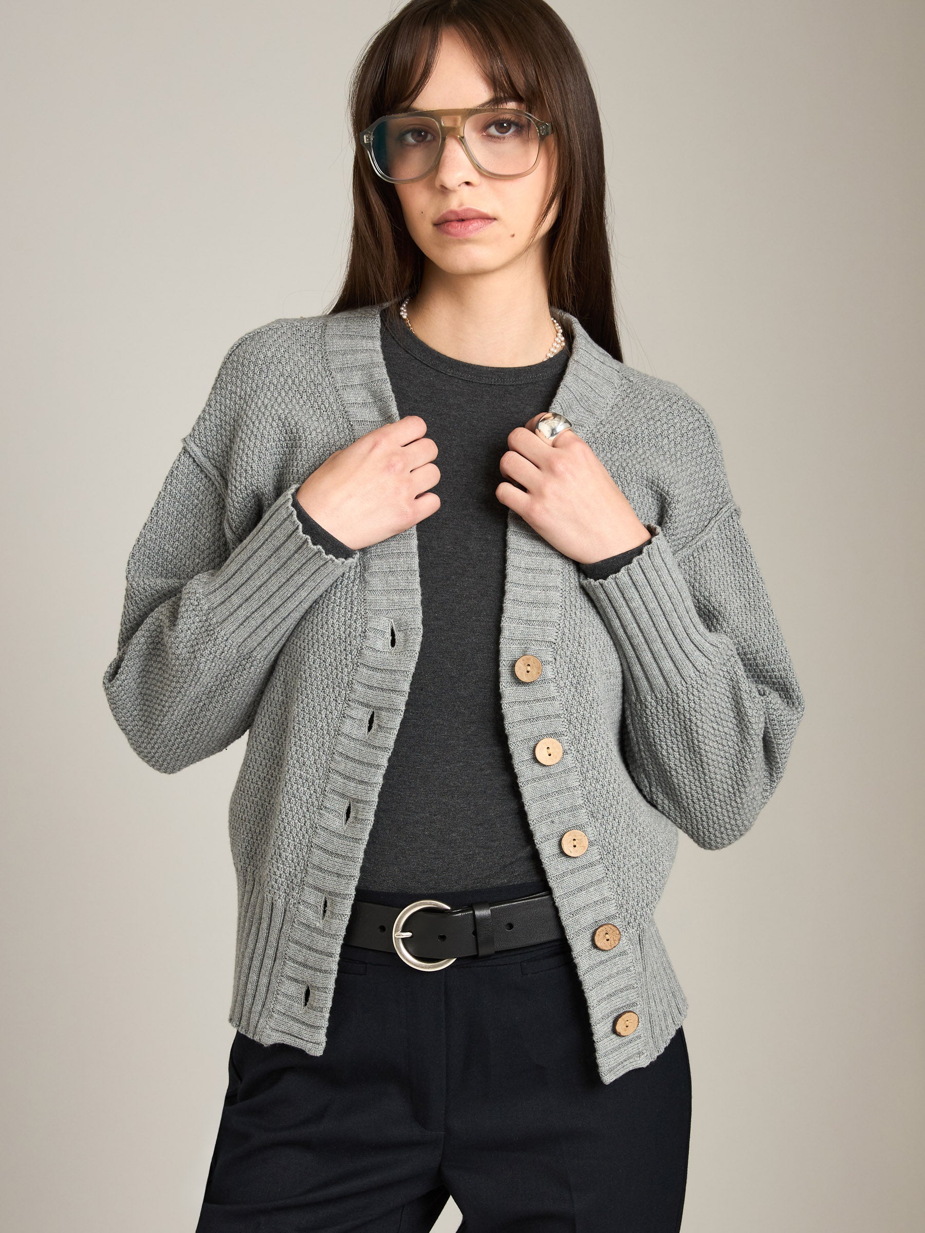 MONK & LOU - Sharita Relaxed Cardi - 