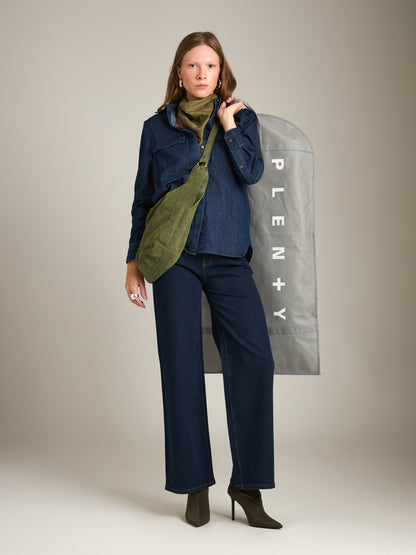 Skye Double Pocket Denim Utility Shirt