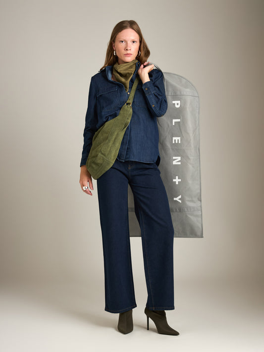 Skye Double Pocket Denim Utility Shirt