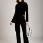 MONK & LOU - Tayla Funnelneck Pullover Sweater - Black
