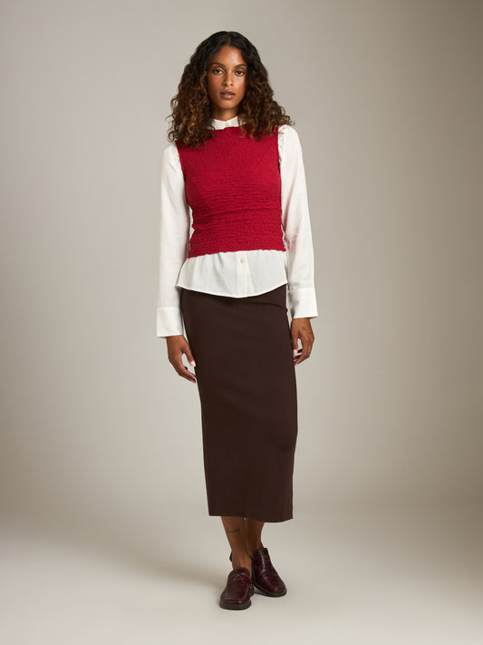 Textured Cotton Teya Top