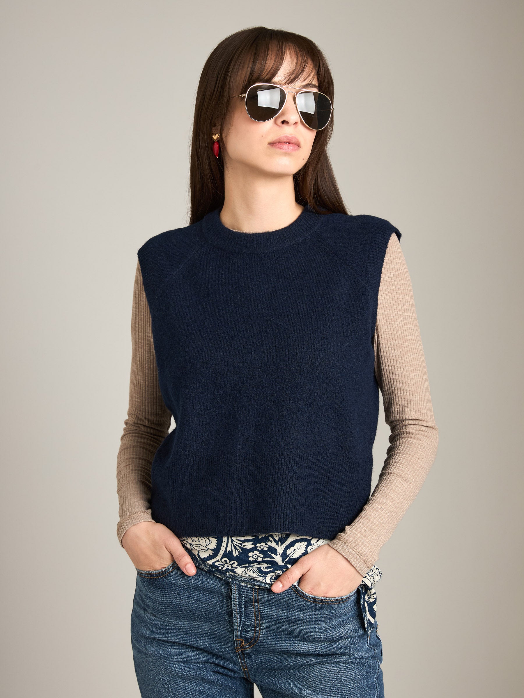 MONK & LOU - Yana Crew Vest - 