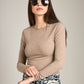 MONK & LOU - Bryony Wide Rib Long Sleeve Top - 