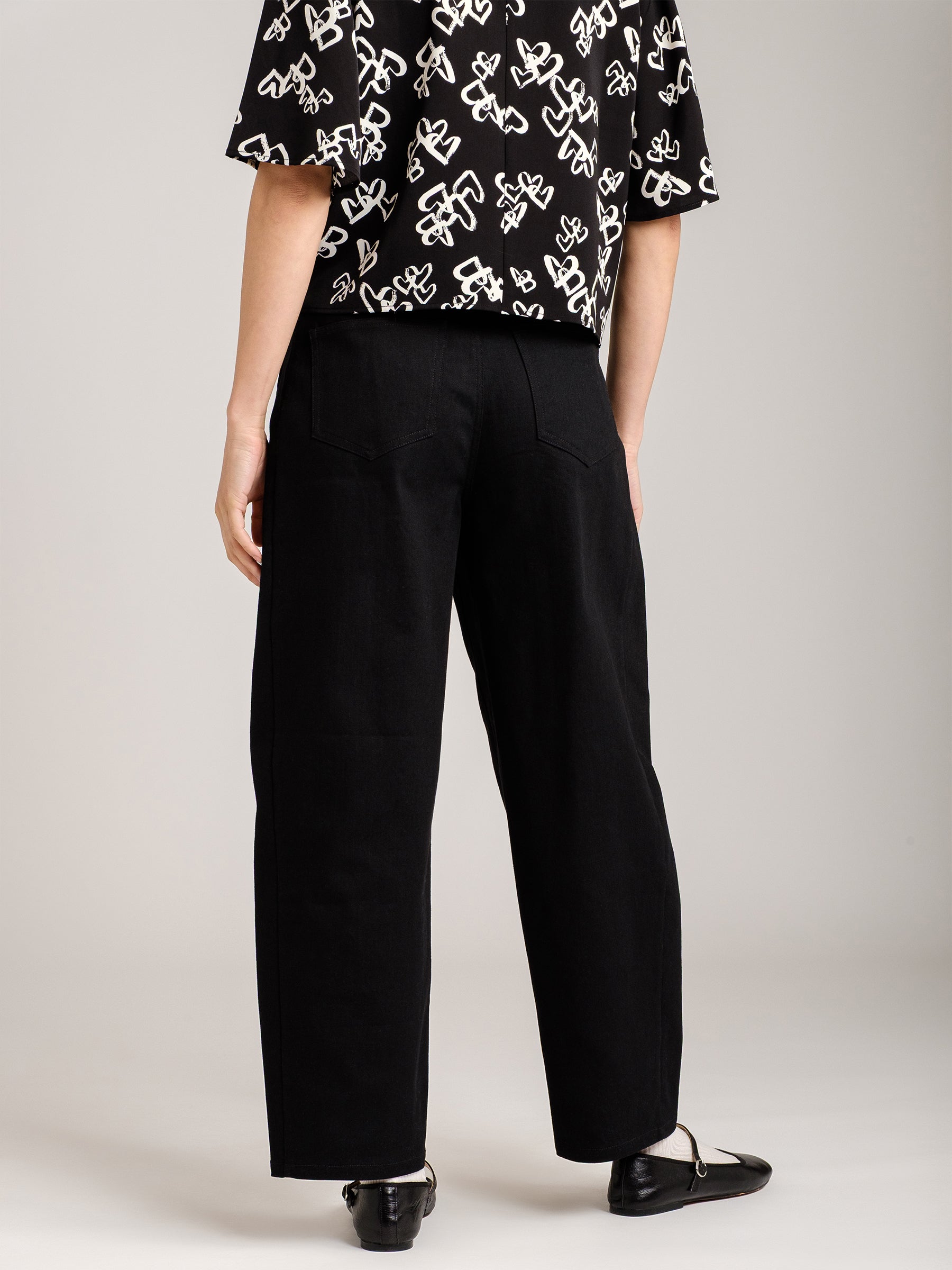 MONK & LOU - Julie Cropped Barrel Pant - 
