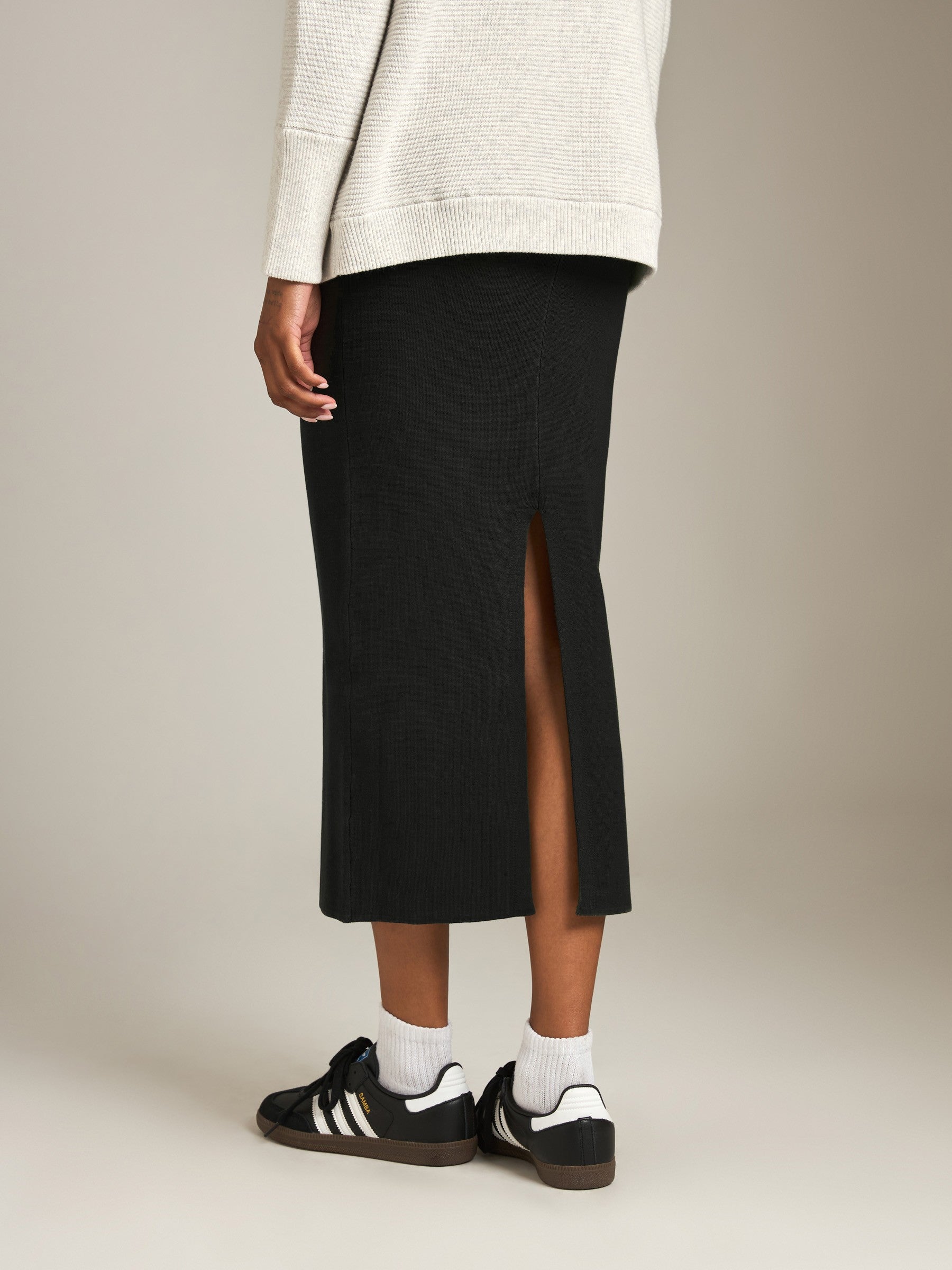 MONK & LOU - Leeza Column Pencil Skirt - 