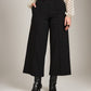 MONK & LOU - Amy Pintuck Cropped Wide Leg Pants - 