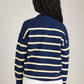 MONK & LOU - Anita Crewneck Stripe Pullover Sweater - 