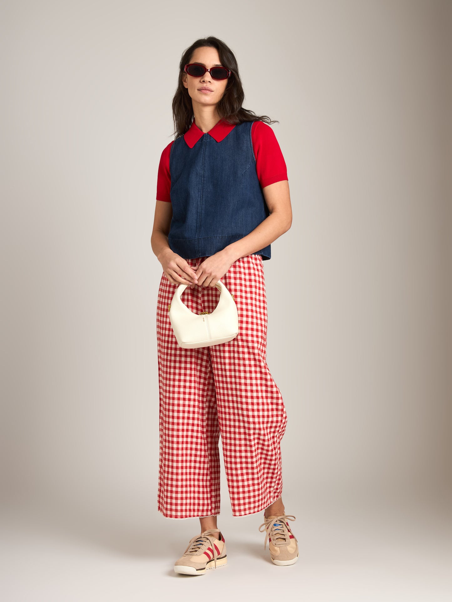 MONK & LOU - Anora Denim Shell - Dark Medium Blue