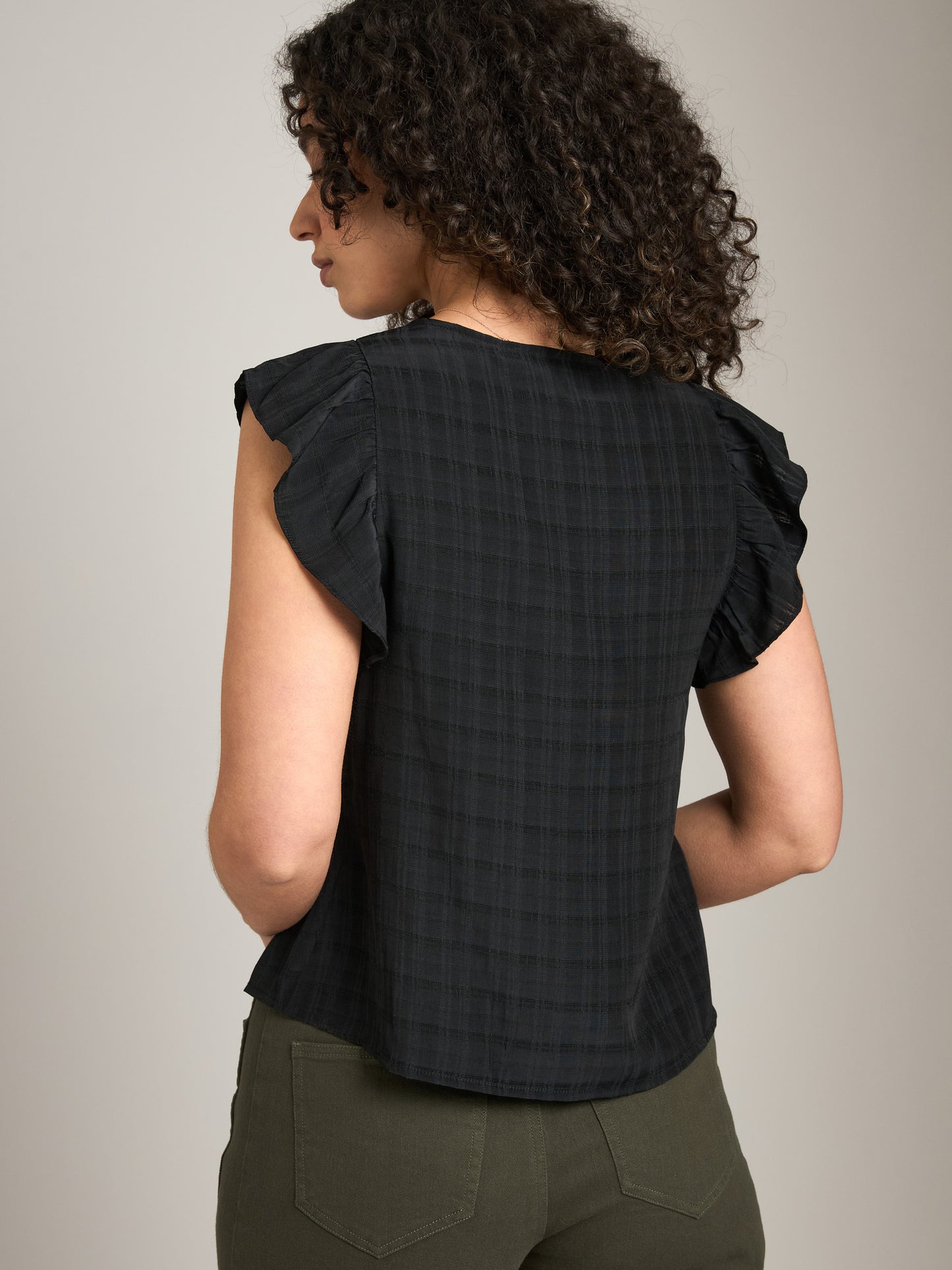 MONK & LOU - Clare Waterfall Sleeve Blouse - 