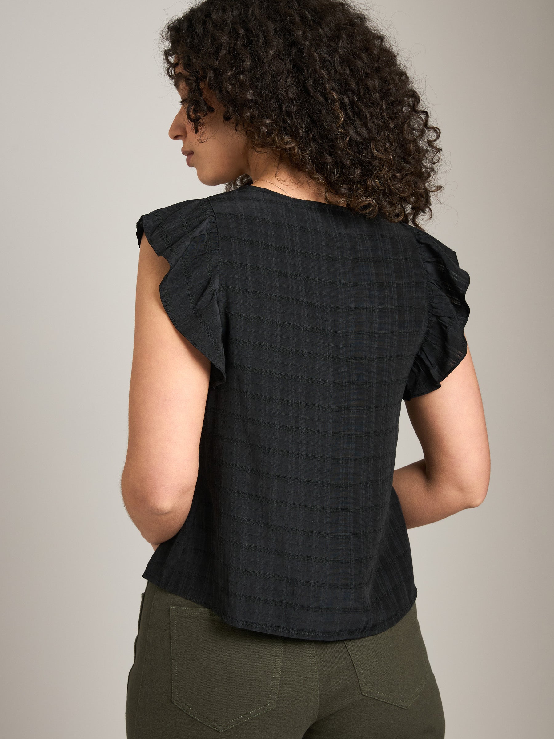 MONK & LOU - Clare Waterfall Sleeve Blouse - 