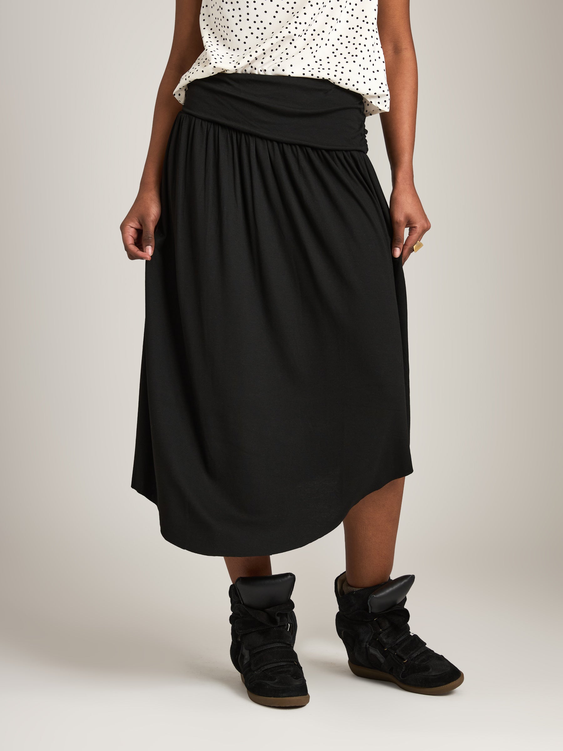 MONK & LOU - Danita Gathered Skirt - 