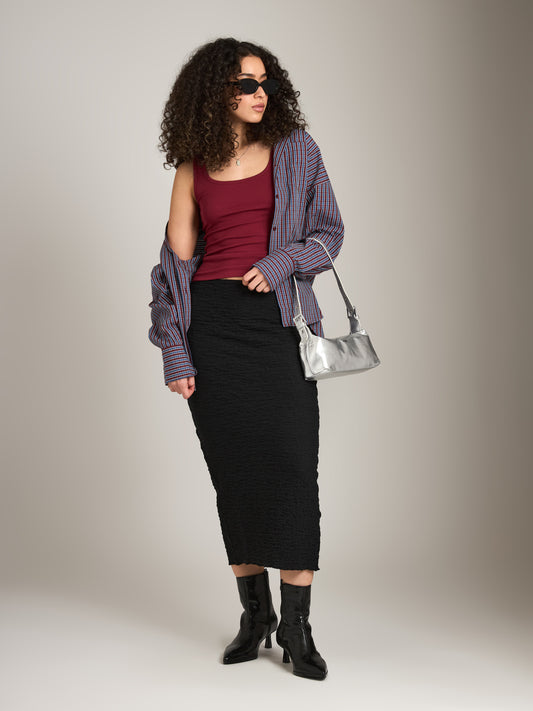 MONK & LOU - Lisbon Tank Top - Cranberry