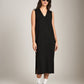 MONK & LOU - Drea Soft V-Neck Maxi Dress - 