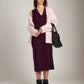 MONK & LOU - Drea Soft V-Neck Maxi Dress - Fig Berry