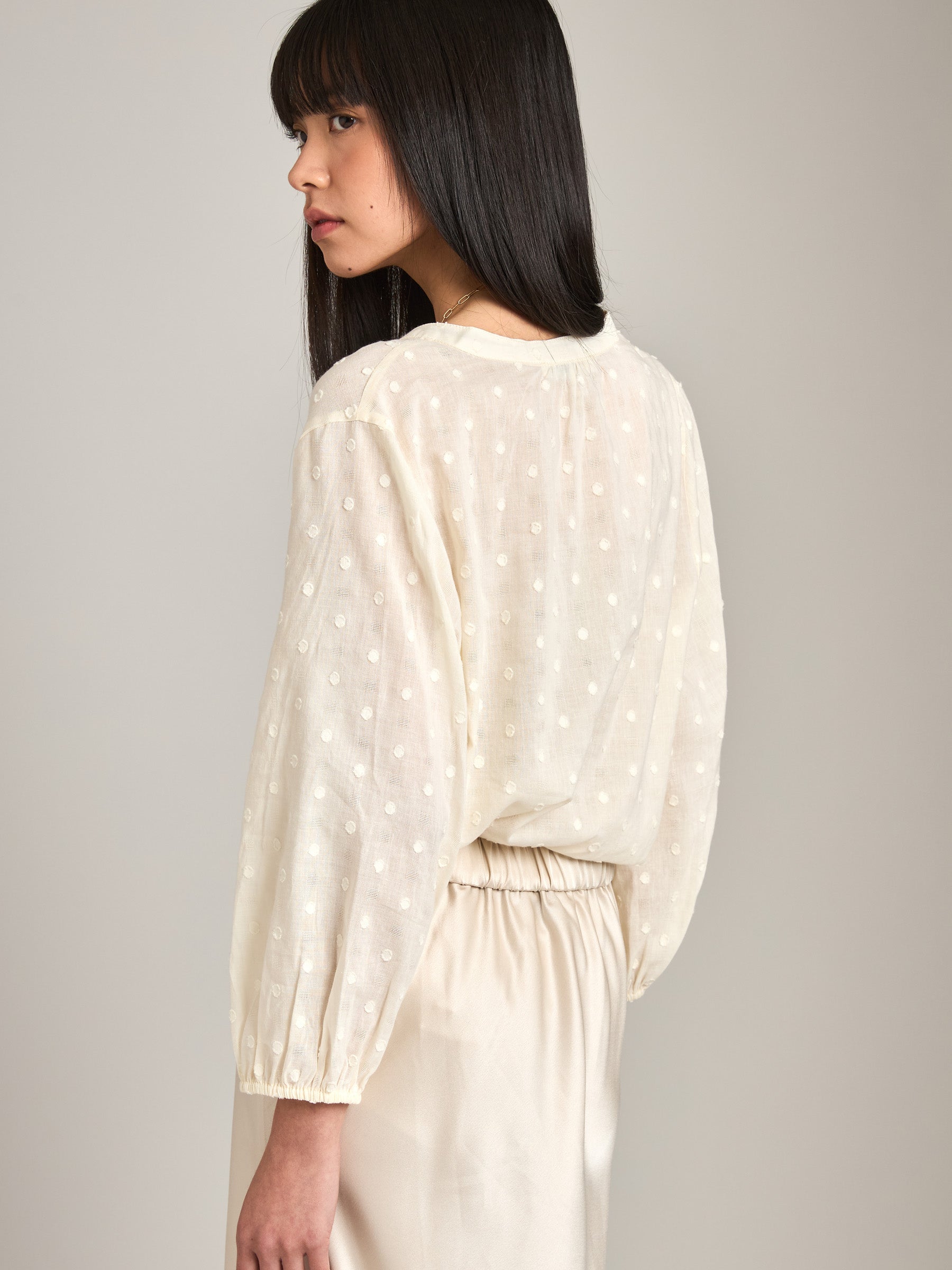 MONK & LOU - Etta Button Blouse - 