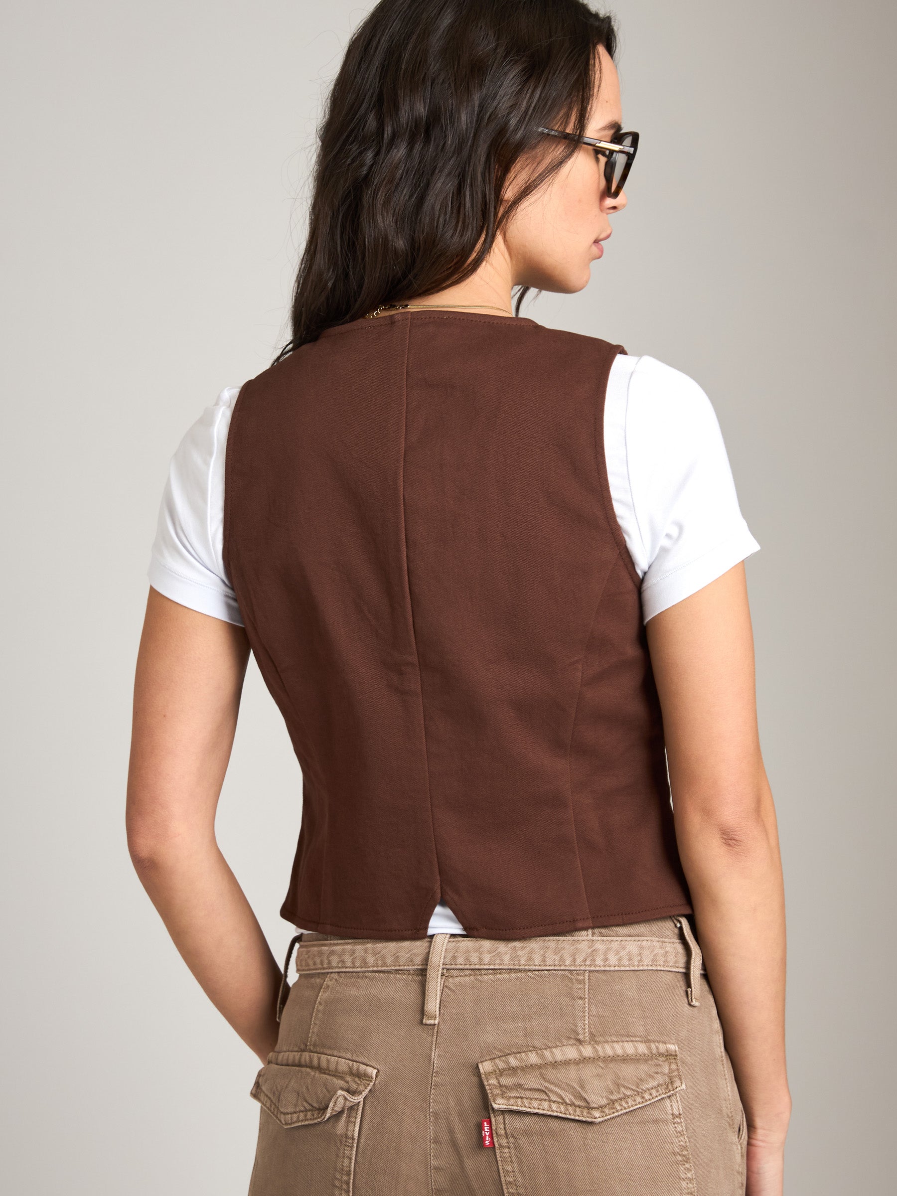 MONK & LOU - Felix Button Vest - 