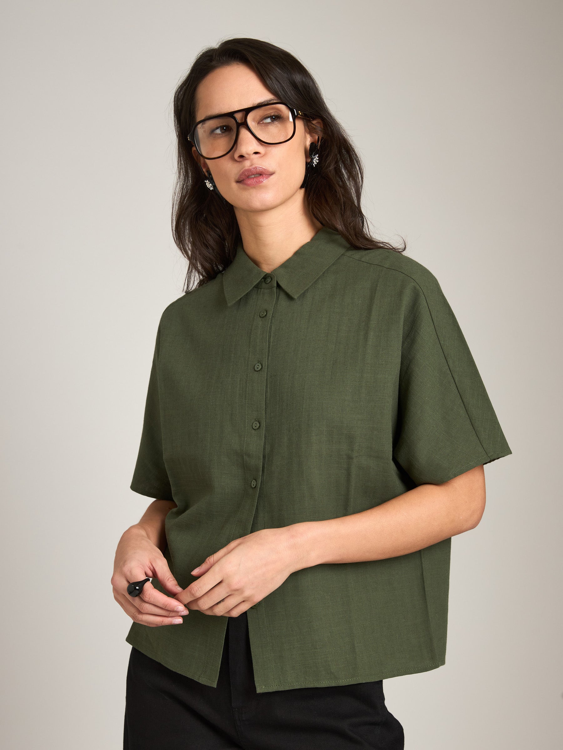 MONK & LOU - Francis Shortsleeve Shirt - 
