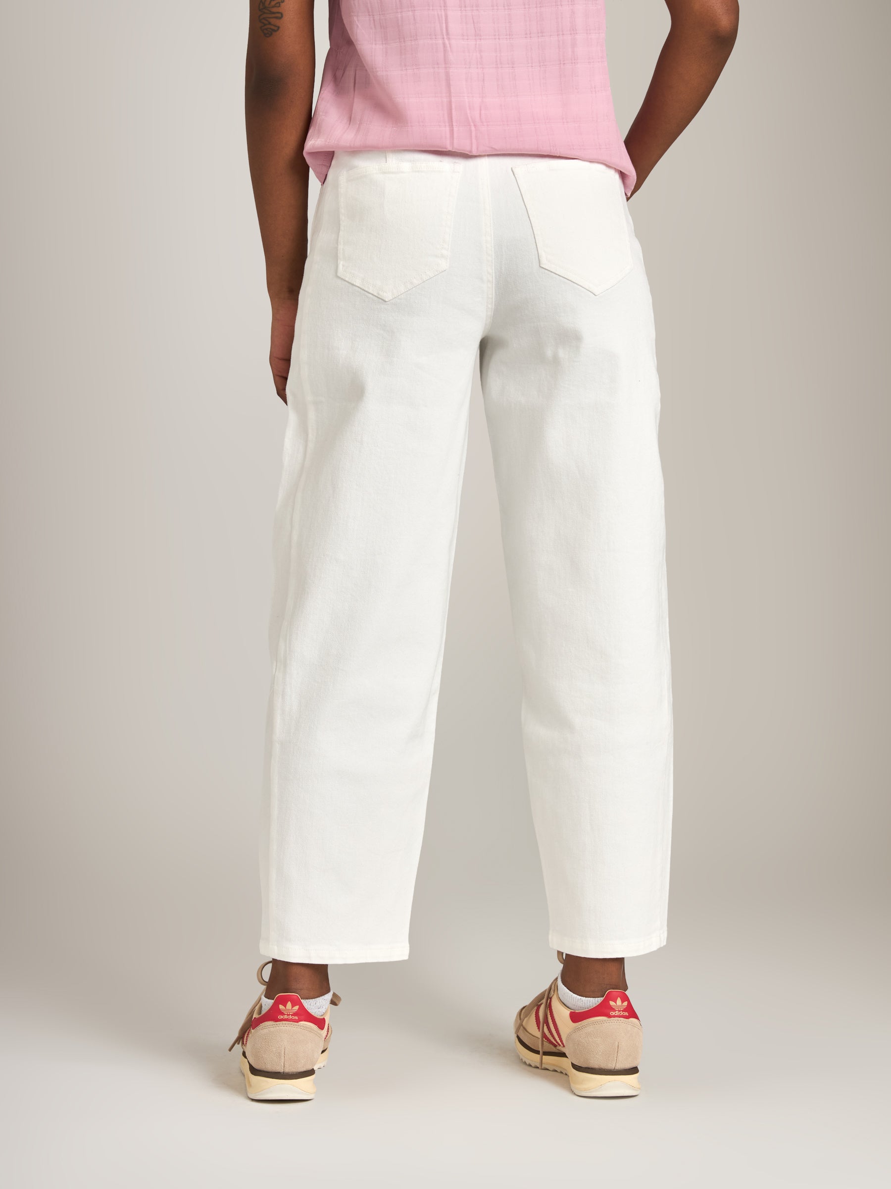 MONK & LOU - Julie Cropped Barrel Pants - 