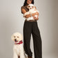MONK & LOU - Keri Washable Crepe Relaxed Trousers - Espresso