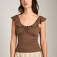 MONK & LOU - Lilith Ruffle Top - 