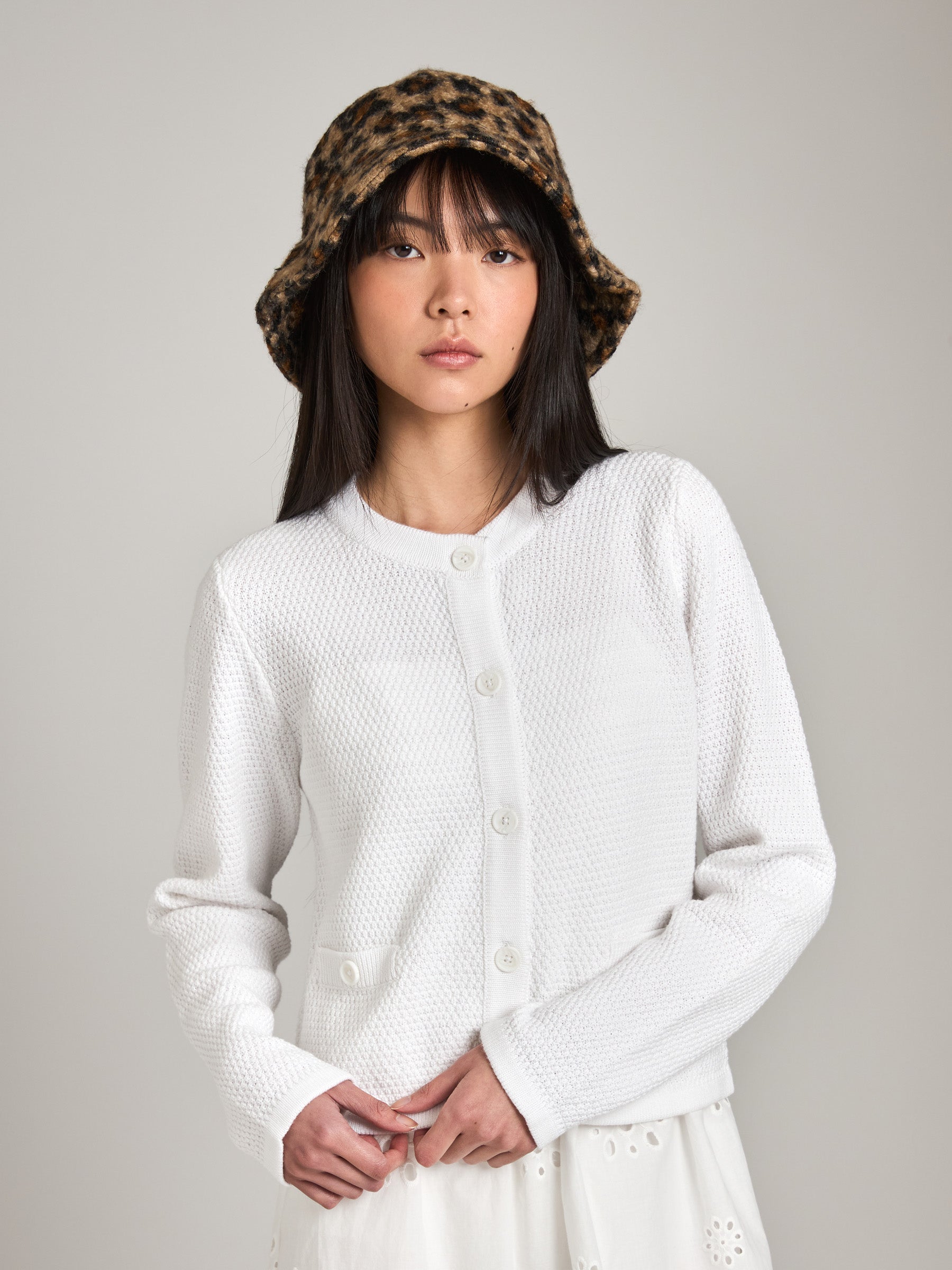 MONK & LOU - Lina Crewneck Cardigan - 