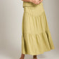 MONK & LOU - Luca Tiered Maxi Skirt - 