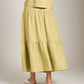 MONK & LOU - Luca Tiered Maxi Skirt - 