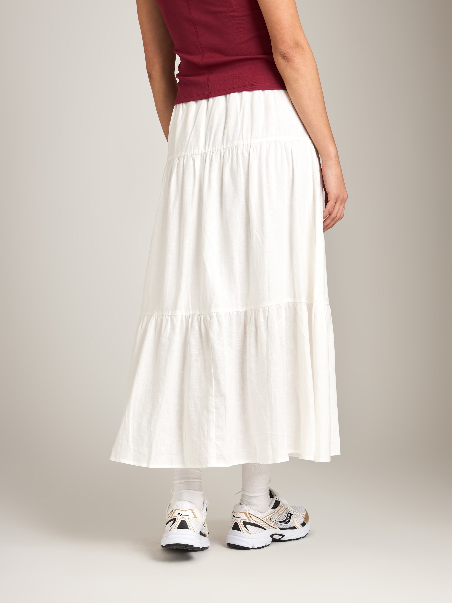 Luca Tiered Maxi Skirt – PLENTY