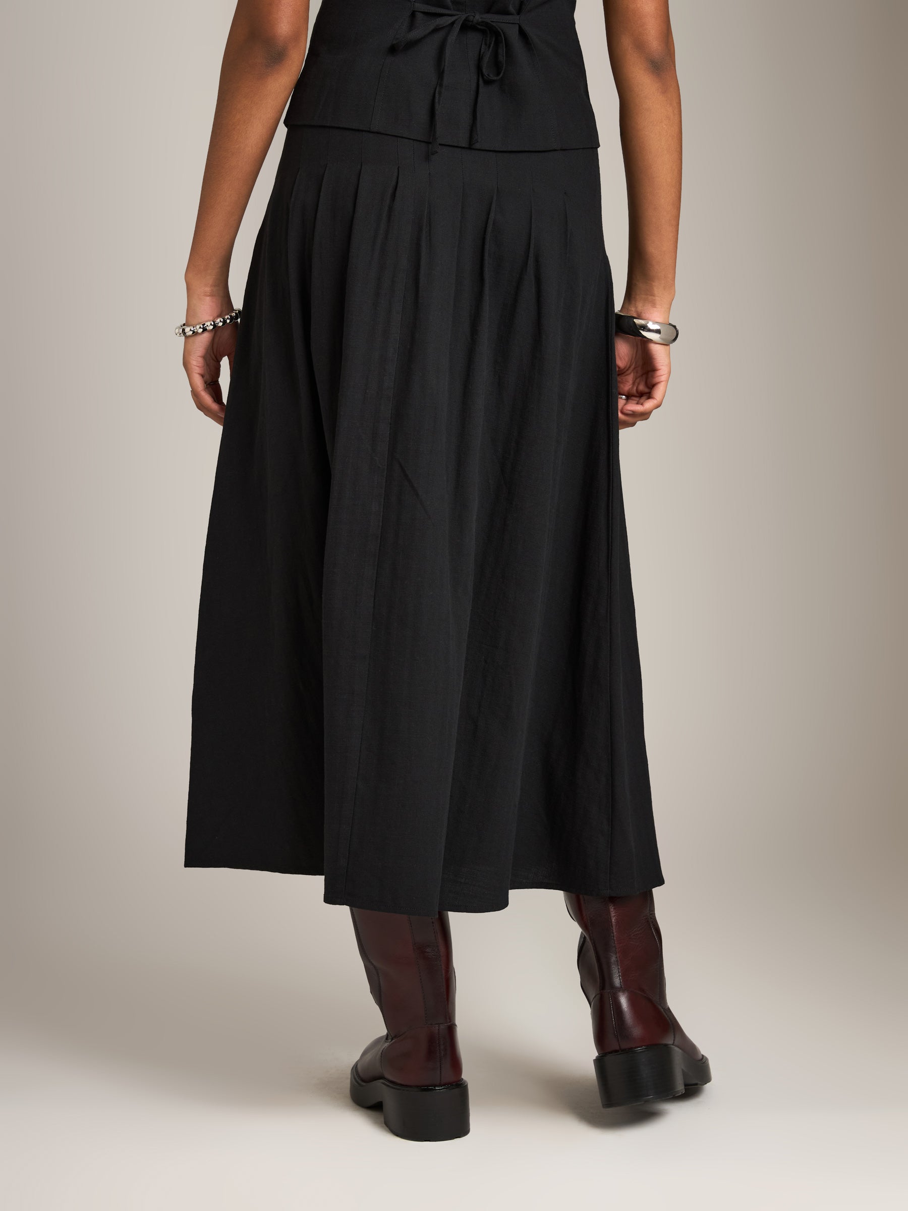 MONK & LOU - Malika Pleated Skirt - 