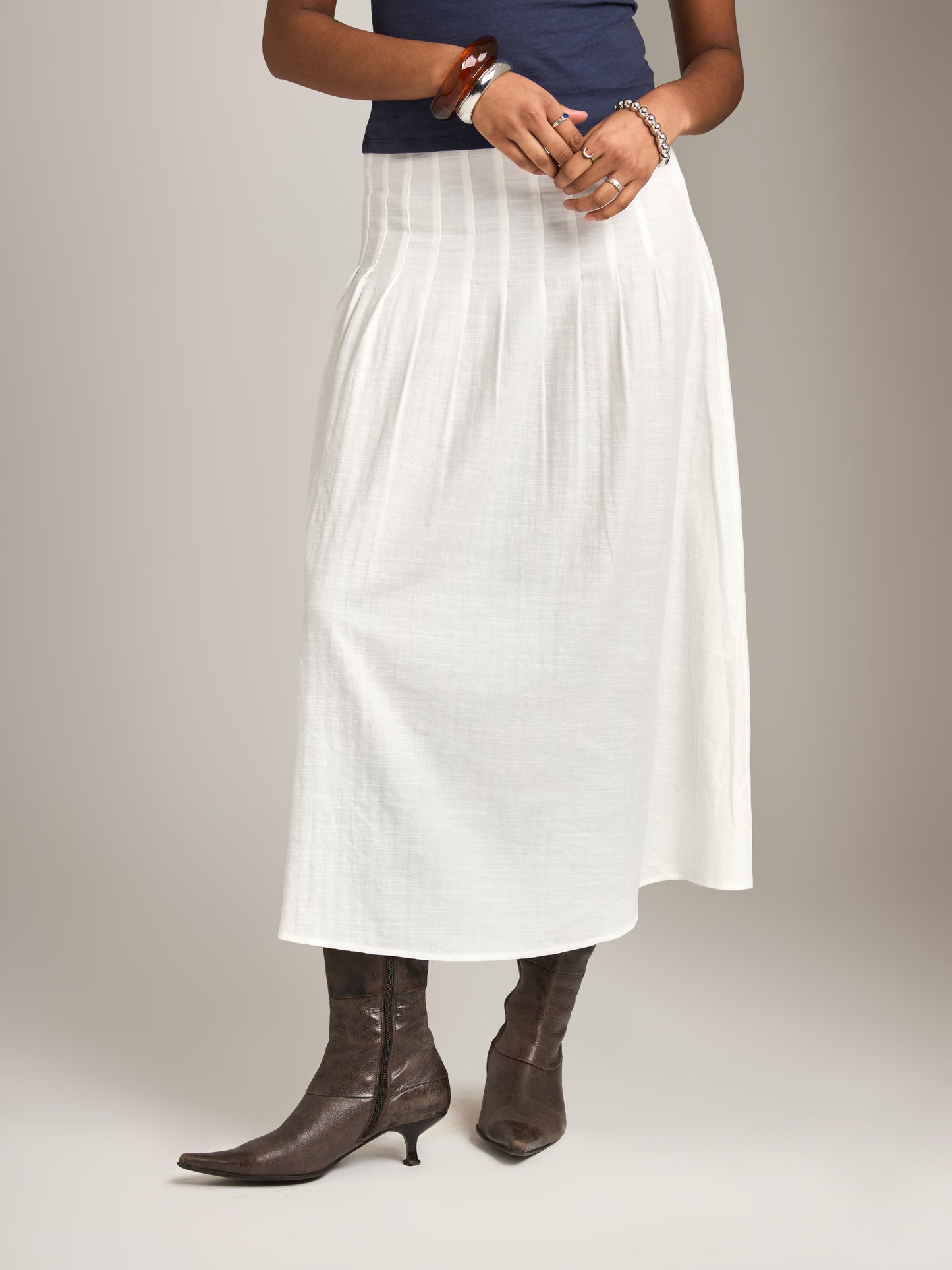MONK & LOU - Malika Pleated Skirt - 