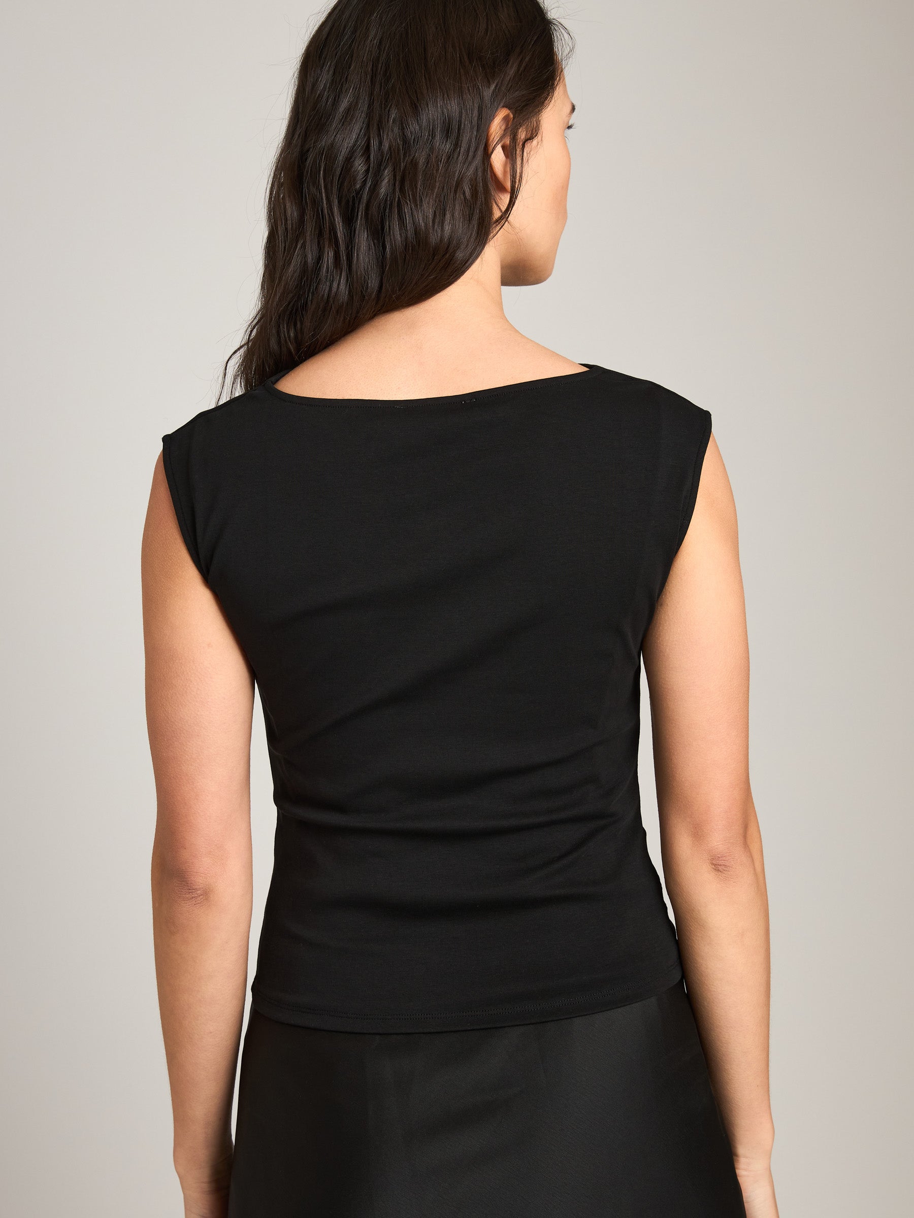 MONK & LOU - Merritt Cowl Neck Top - 