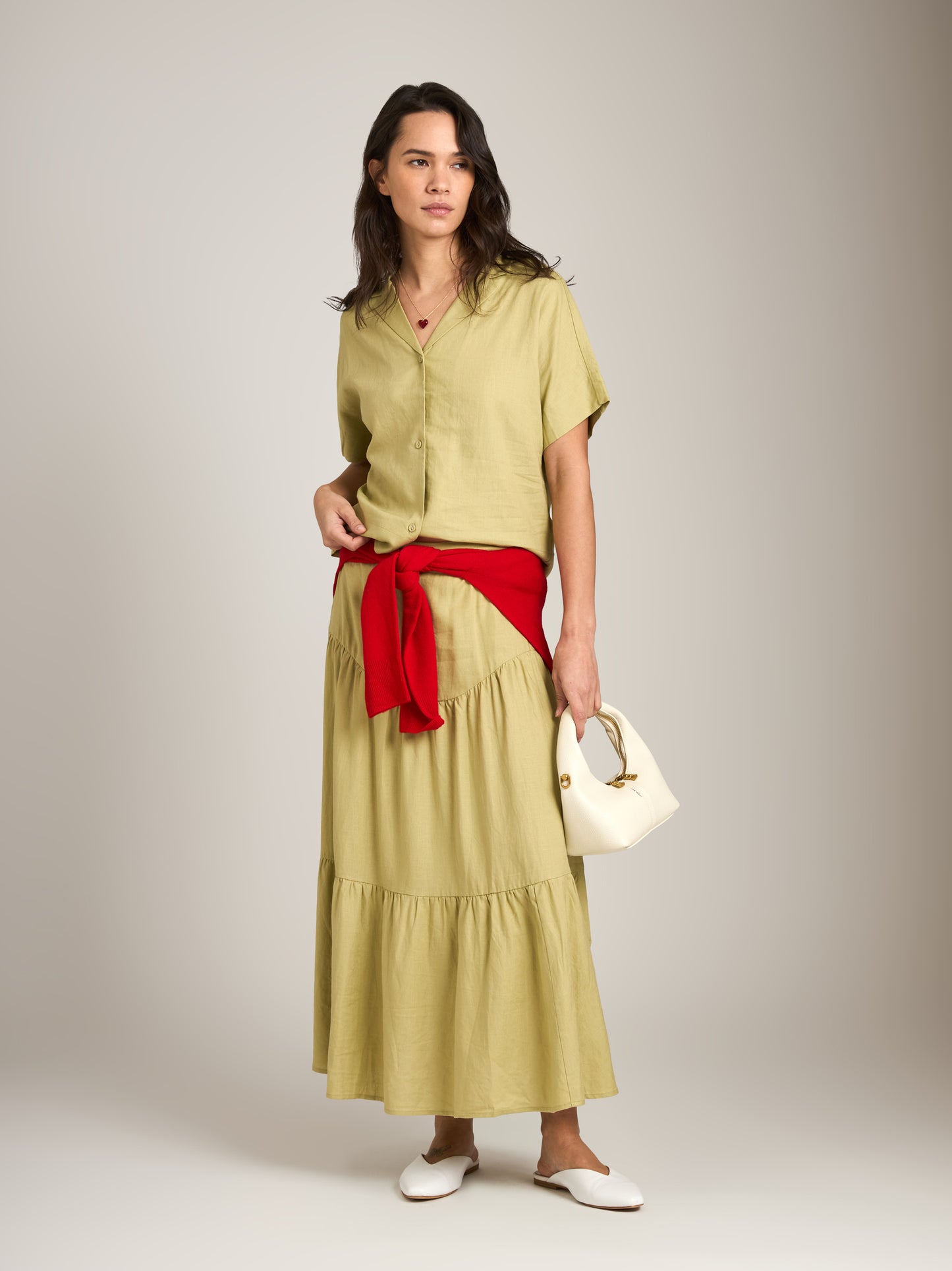 MONK & LOU - Oscar Resort Shirt - Butter Sage