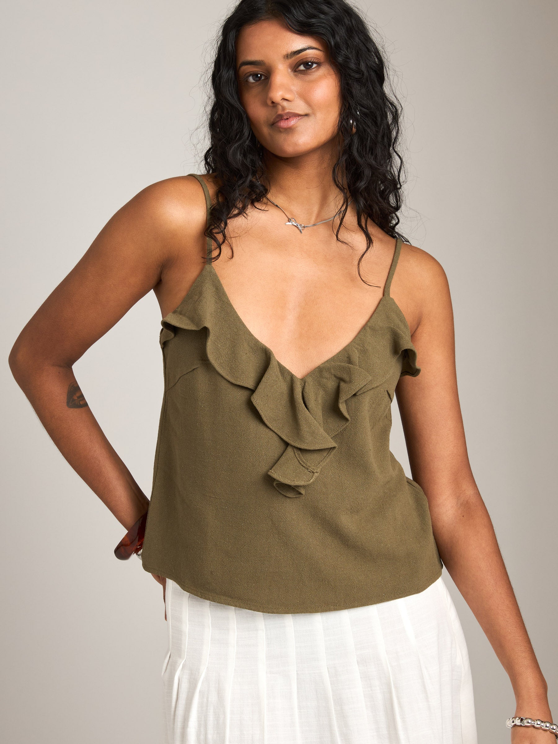 Sabrina Ruffle Tank Top – PLENTY