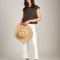 MONK & LOU - Sutton Shell Top - Coffee