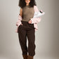 MONK & LOU - Textured Cotton Teya Top - Mushroom