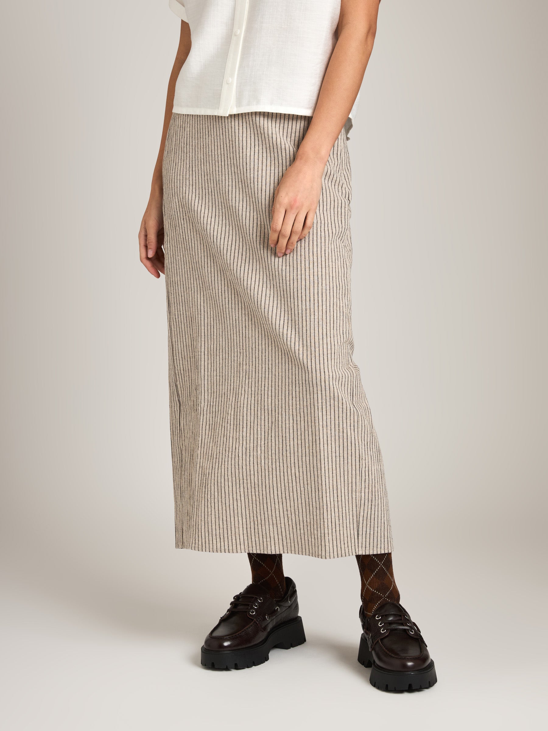 MONK & LOU - Thandi Stripe Maxi Skirt - 