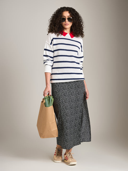 PROPAGANDA - Tilda Floral Column Skirt - Mini Vine Floral