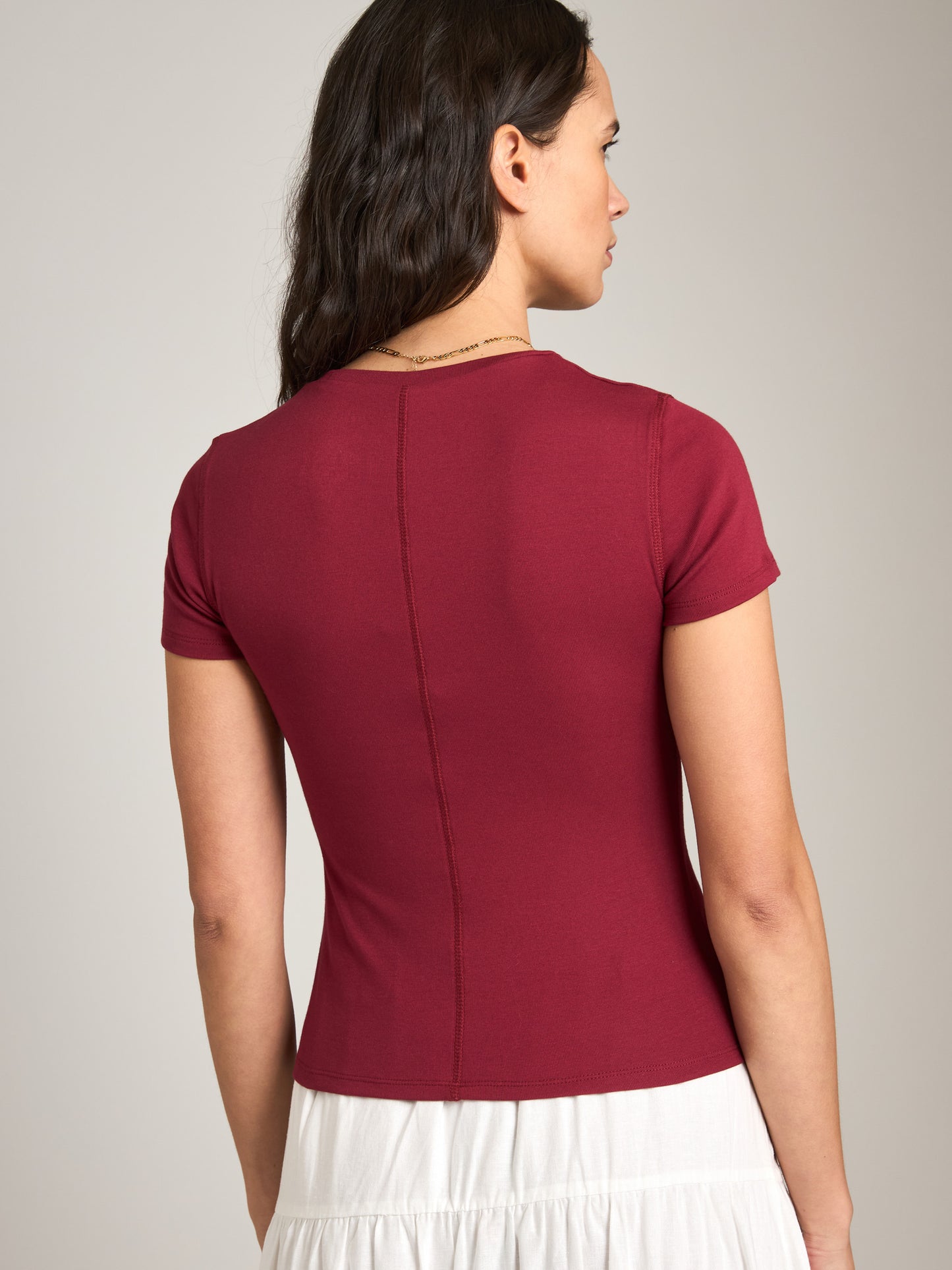 MONK & LOU - Toni High Crew T-Shirt - 