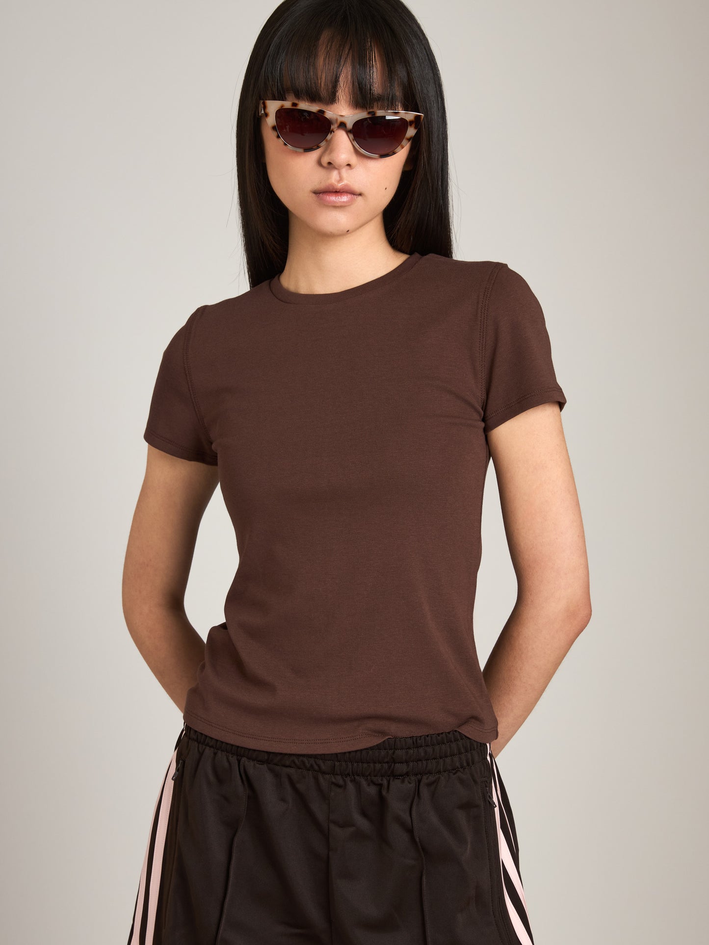 MONK & LOU - Toni High Crew T-Shirt - 