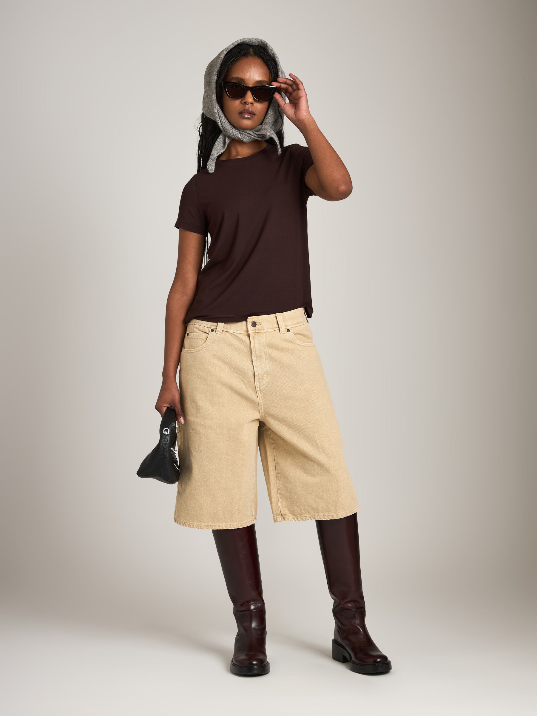 MONK & LOU - Virgo T-Shirt - Fudge Brown