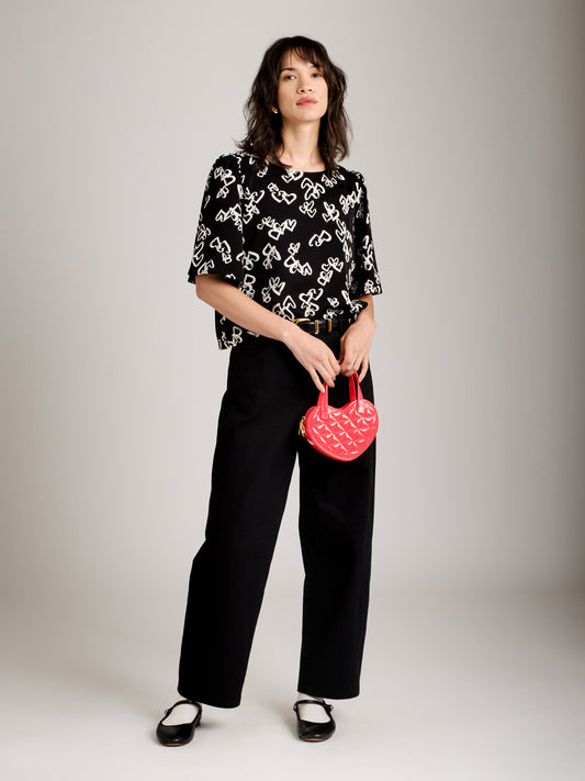 MONK & LOU - Printed Adair Blouse - 
