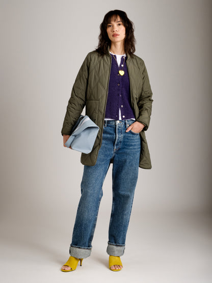 PGD - Jimmi Long Bomber Jacket - Sage Olive