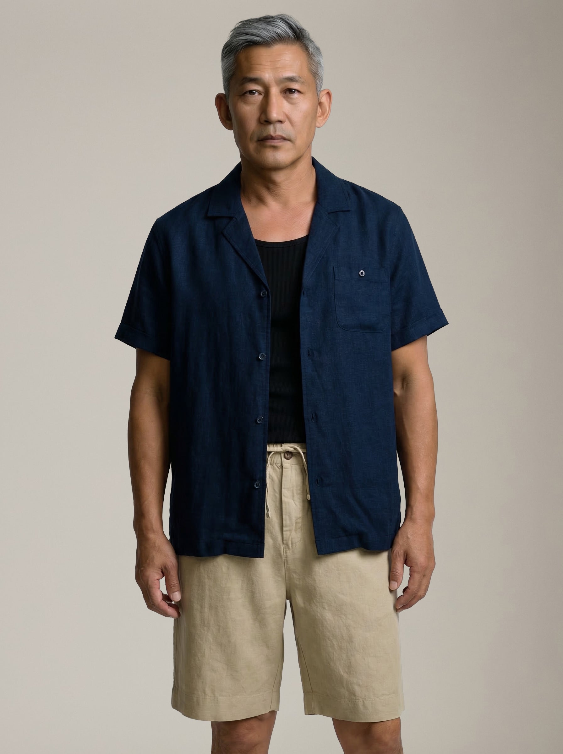 CHAMPLAIN - Linen Cuban Shirt - 
