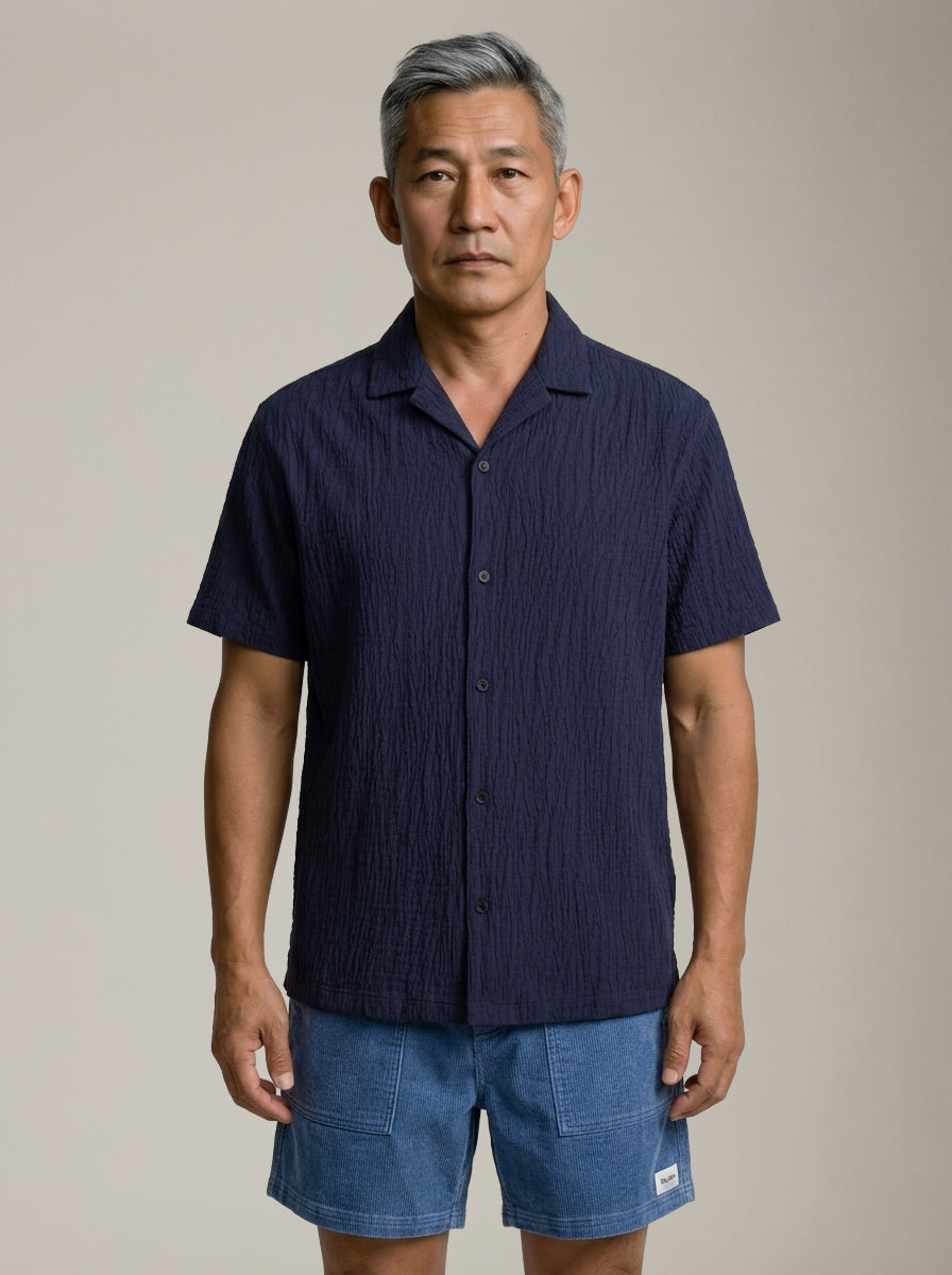 JACK & JONES - Jake Premium Jacquard Shortsleeve Shirt - 