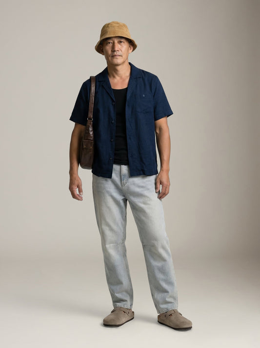 KUWALLA - Baggy Darted Denim Jeans - 