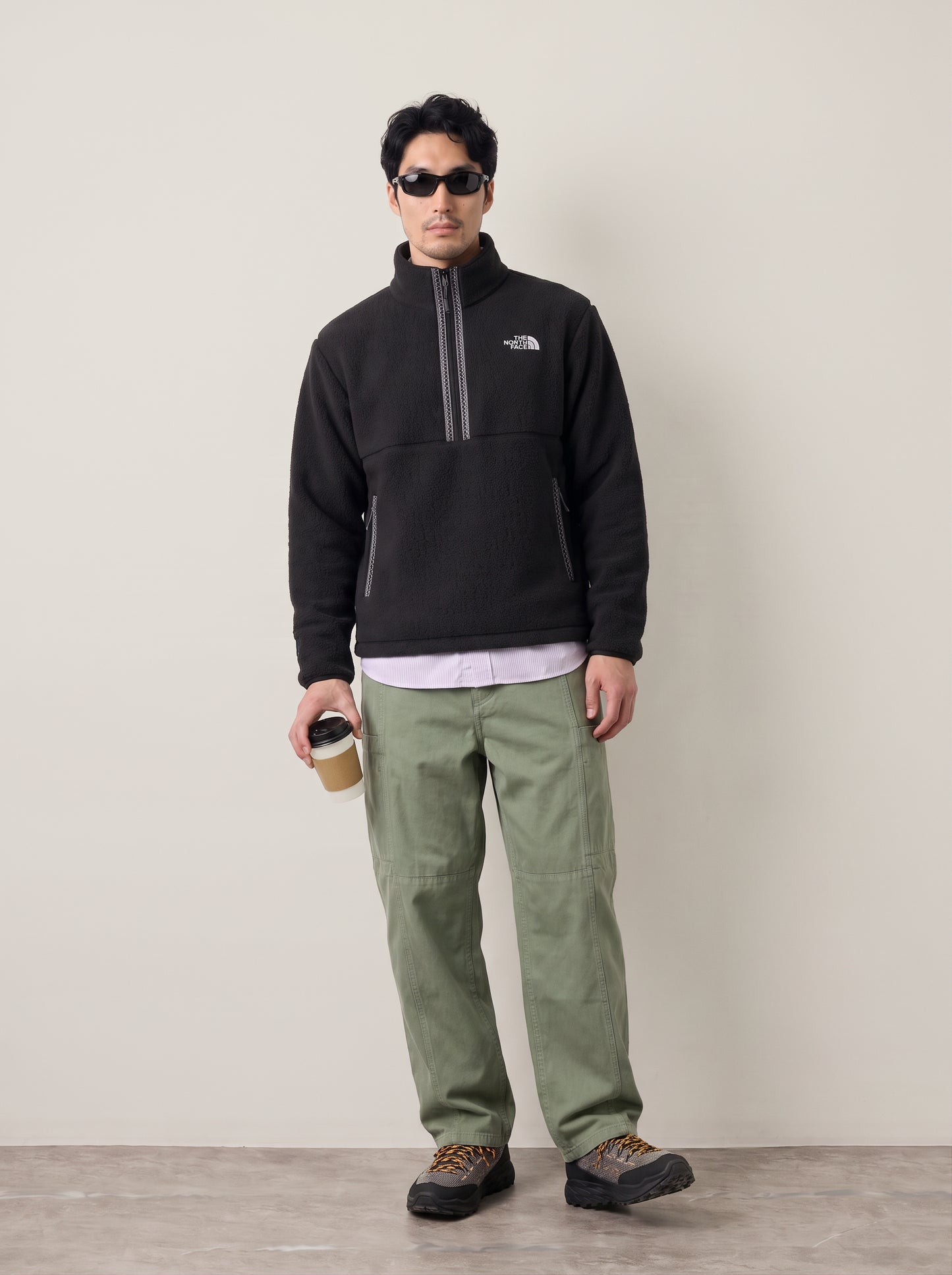 THE NORTH FACE - Men's Fleeski Quarter Zip Pullover - 