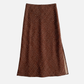 MONK & LOU - Nicola Satin Printed Bias Skirt - 